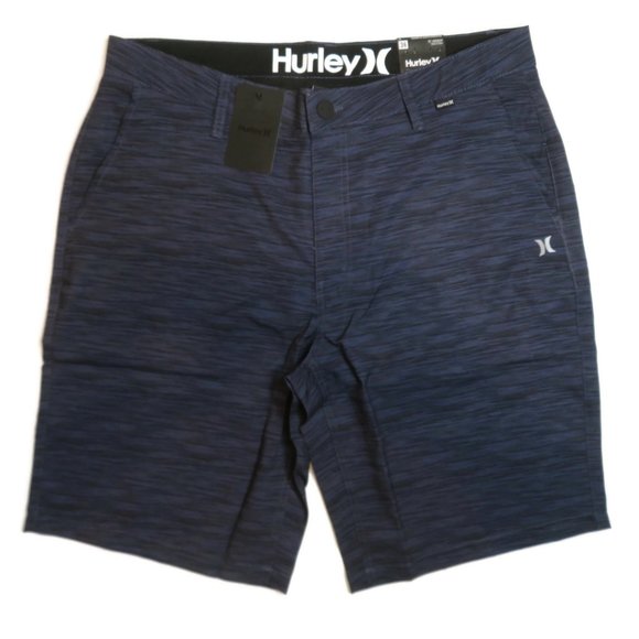 Hurley Other - Hurley Mens Hybrid Walking Short Sz 36 Navy Blue Heather Quick Dry New $50 NWT